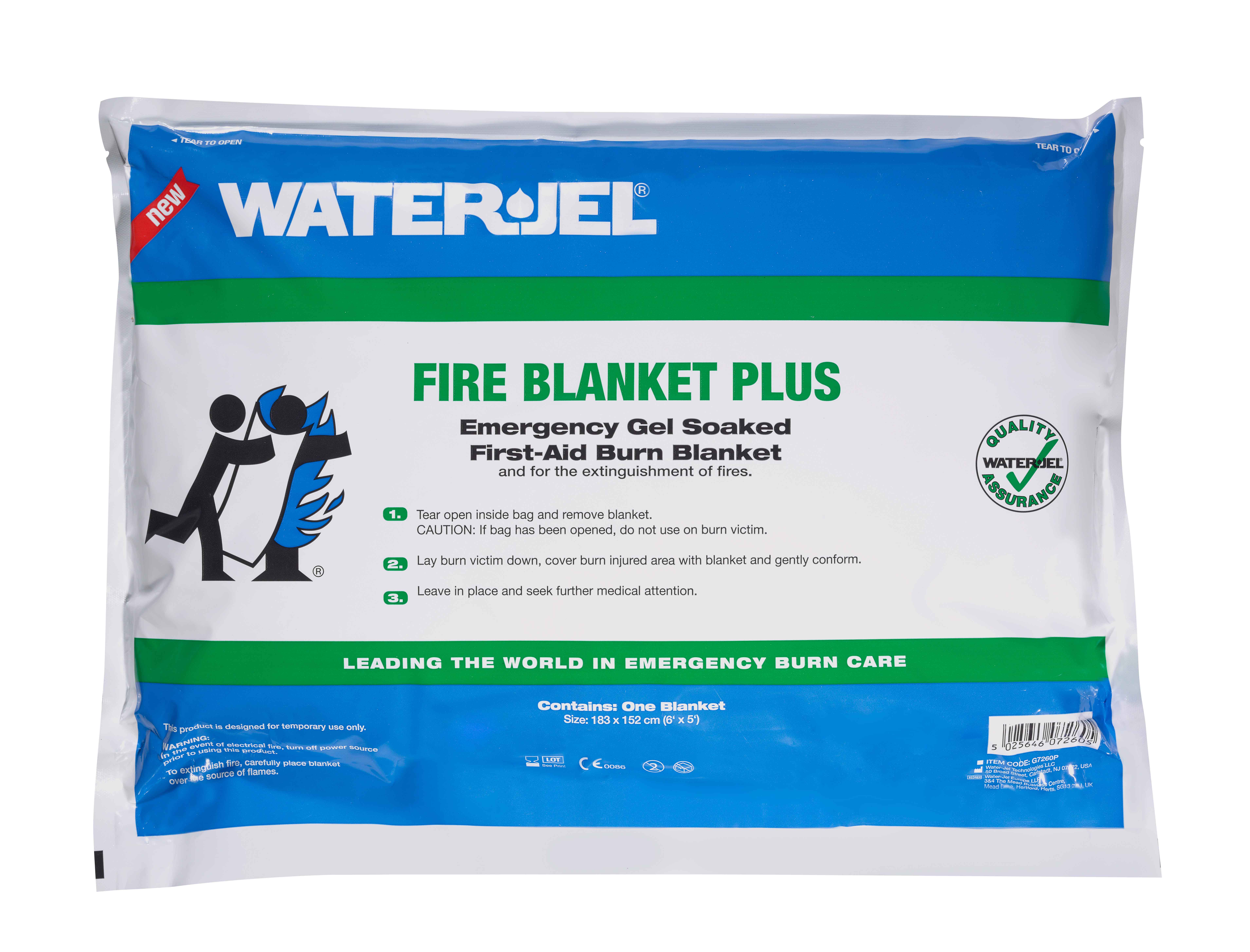 Water-Jel Fire Blanket-Plus 183x152 cm (Pouch)